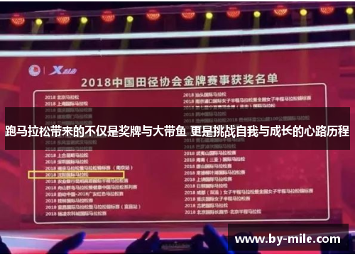 跑马拉松带来的不仅是奖牌与大带鱼 更是挑战自我与成长的心路历程