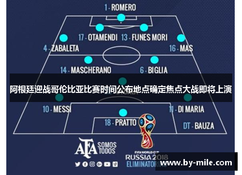 阿根廷迎战哥伦比亚比赛时间公布地点确定焦点大战即将上演